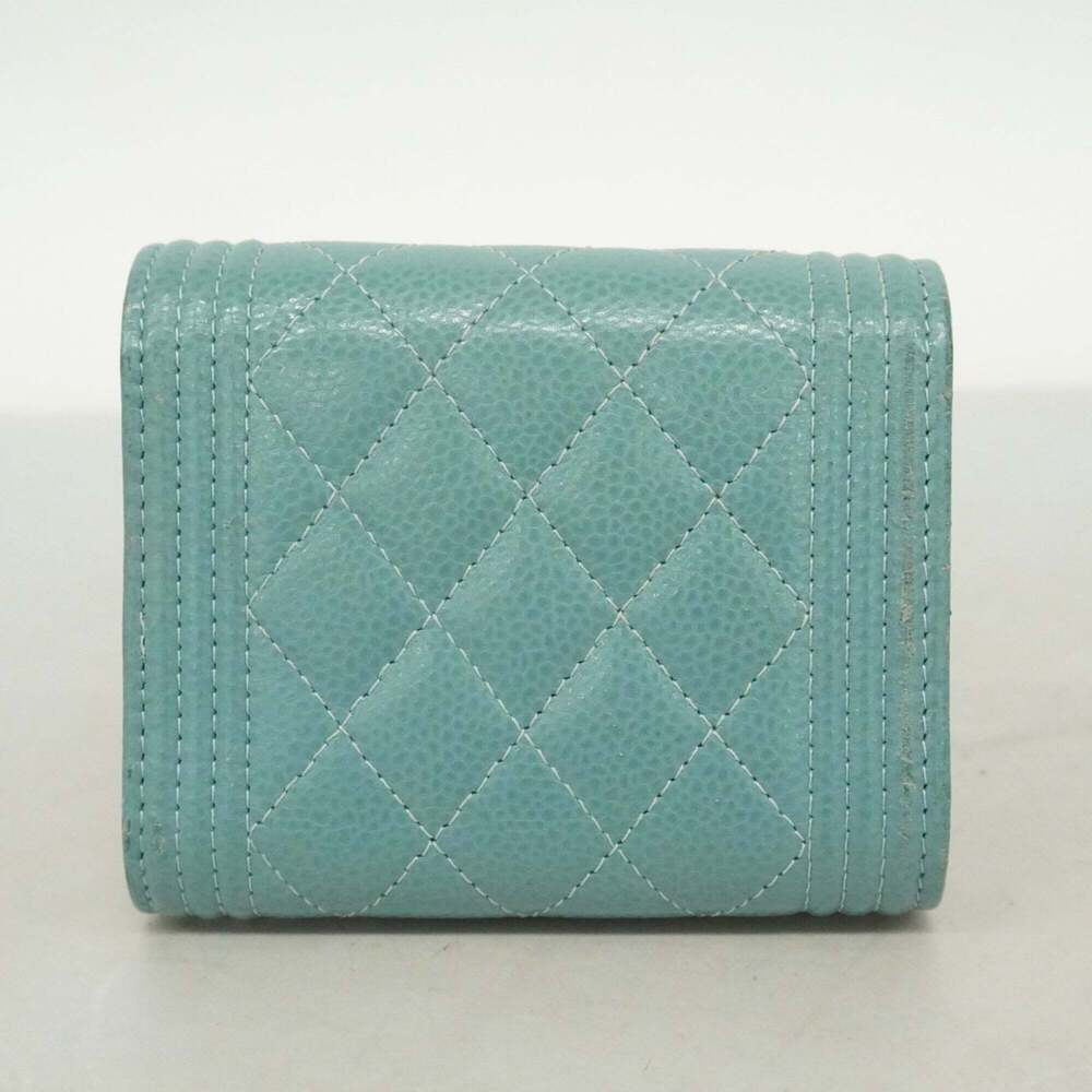 CHANEL Blue Caviar Leather Wallet - Picture 8 of 8
